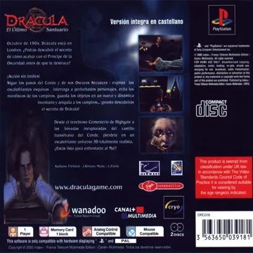 Dracula 2 - El Ultimo Santuario (ES) box cover back